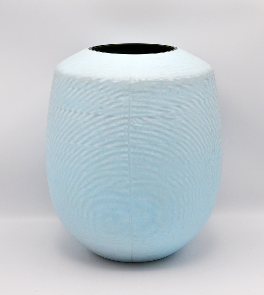 O4HOME + Vaas met uitsnede, rook/surf blauw (L)